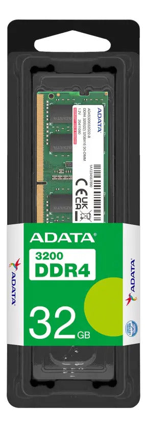 Memória Ram Para Notebook 32 Gb 1x32gb Ddr4 3200mhz Cl22 Ada